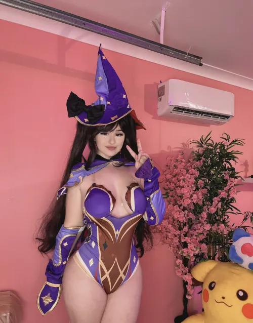 Thumbnail Mona Megistus Genshin Impact Cosplay by Graciewaifux