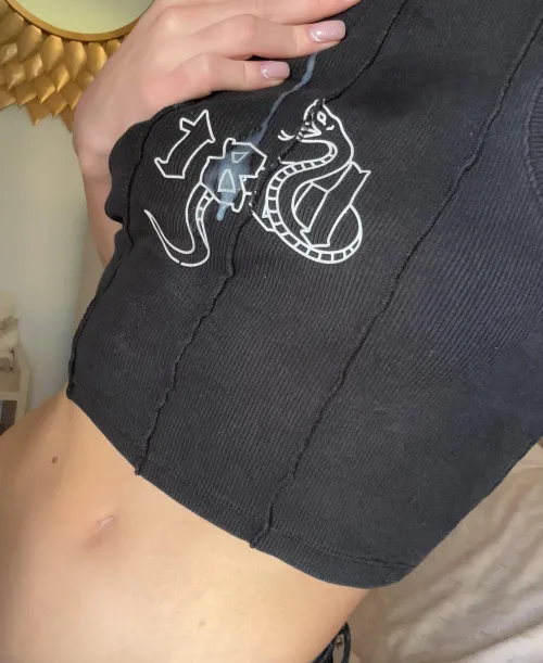 Thumbnail Black Top Temptation: Indulge in NailFetish Desires