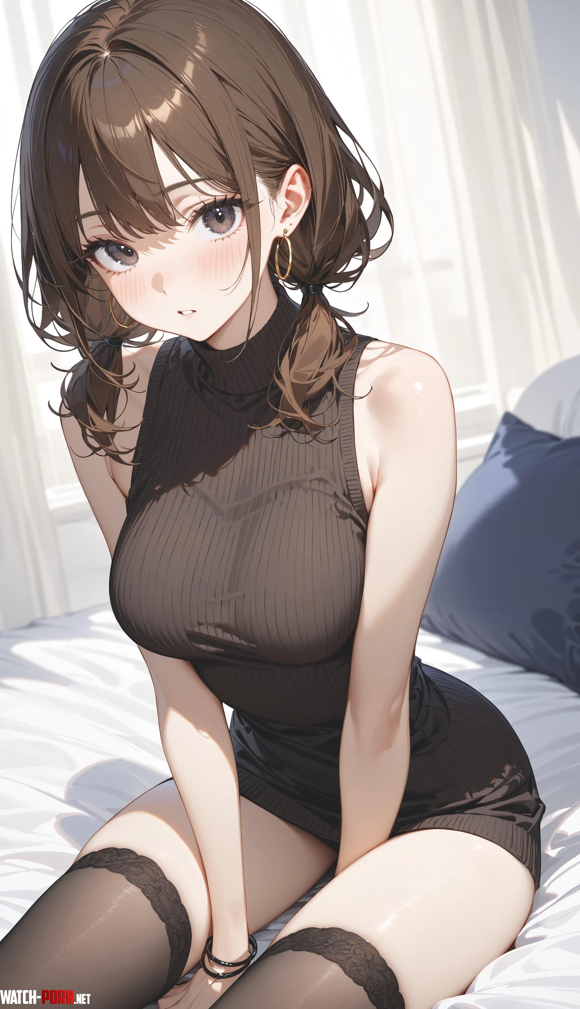 Brown Knitwear amp ThighHighs by CheetahSperm18