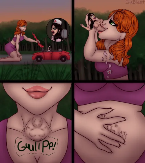 Thumbnail Ginger's Dinner Date: An Artistic Twist on Vore | Dramatic_Tax4695 | Vore