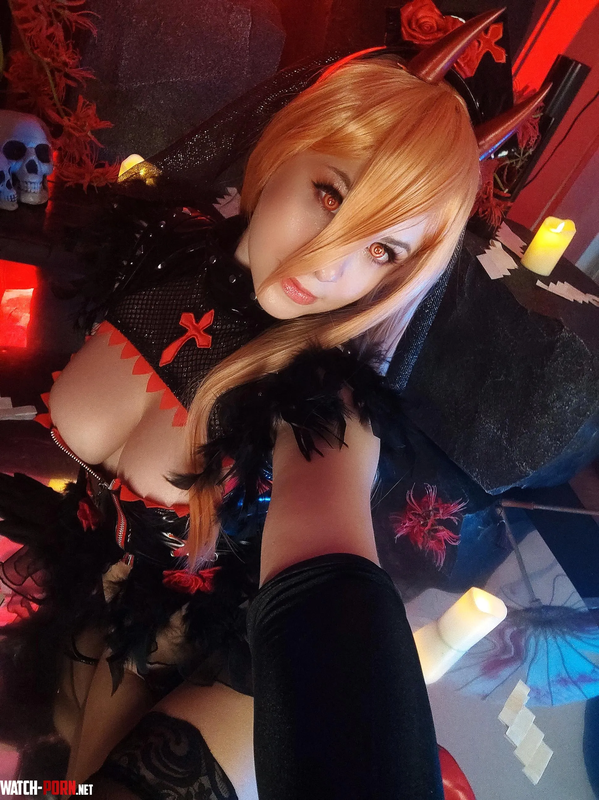 Halloween Power from Chainsawman by Yuna Kairi  by YunieSunshine