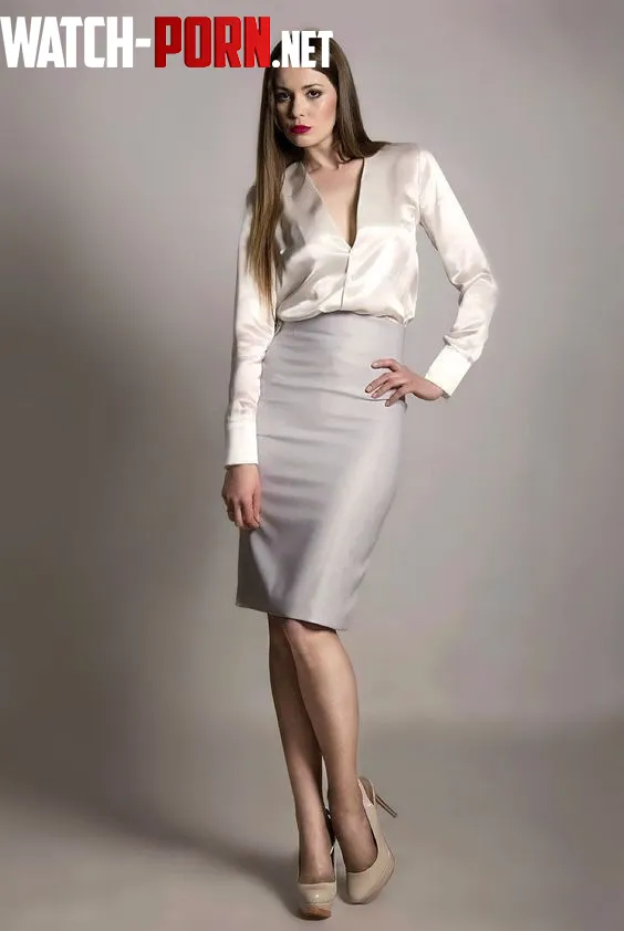 Grey knee length by satinjay