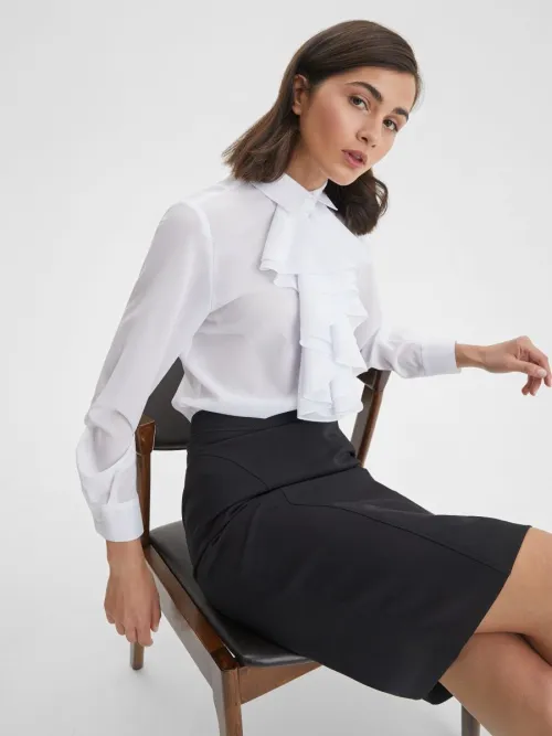 Thumbnail Unveiling Elegance: Satinjay's Black Pencil Skirt