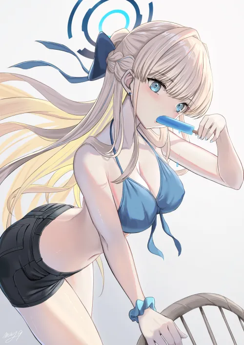 Thumbnail Toki's Adventure in Blue Archive: An Anime Midriff Immersion