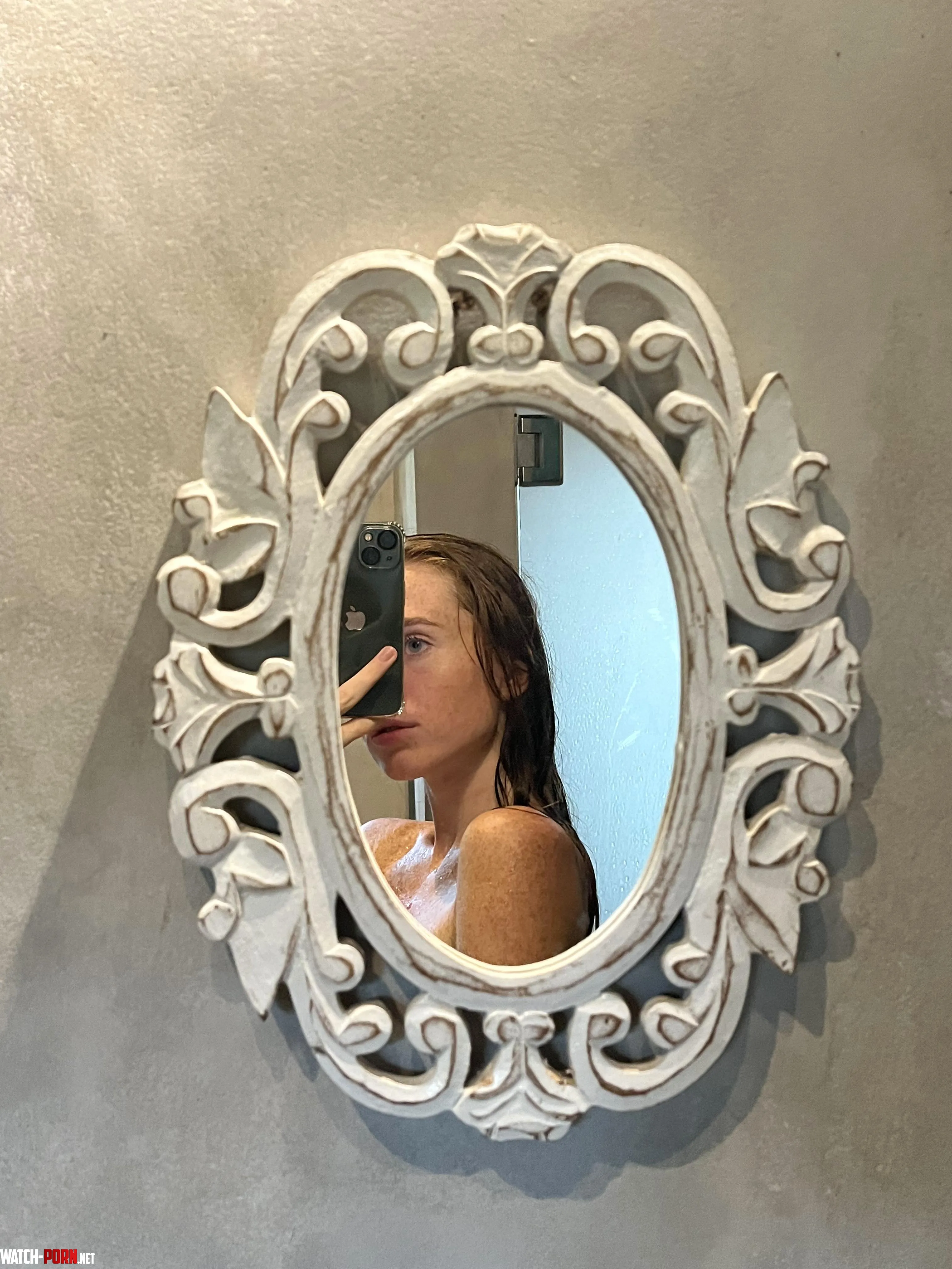 Mysterious vibes in this mirror selfie by HelmetCouple