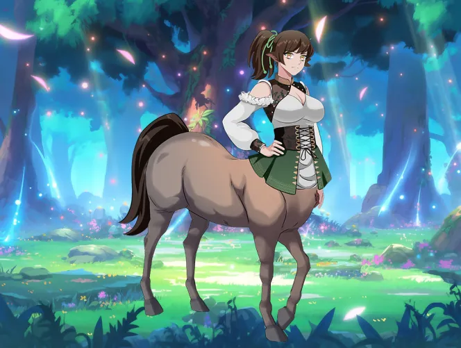 Thumbnail Newly Revealed Design of Alyss the Centaur Knight - Nalaris' Creation