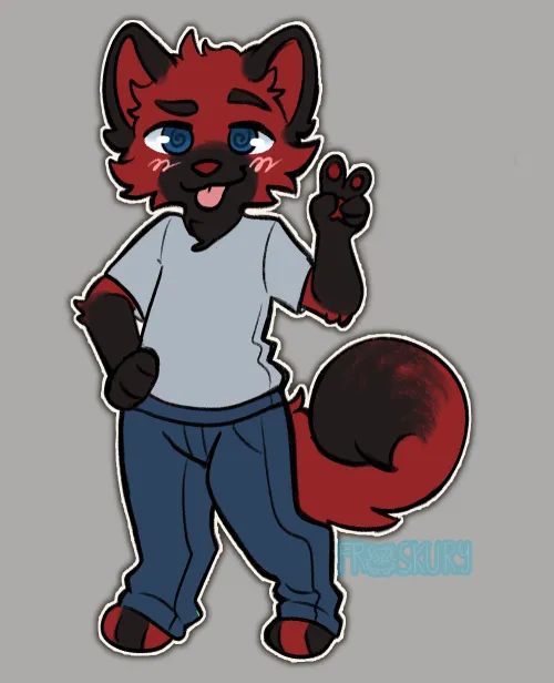 Thumbnail Drawing Sonasocs: Furry Art by NanokoFox in Unique Style