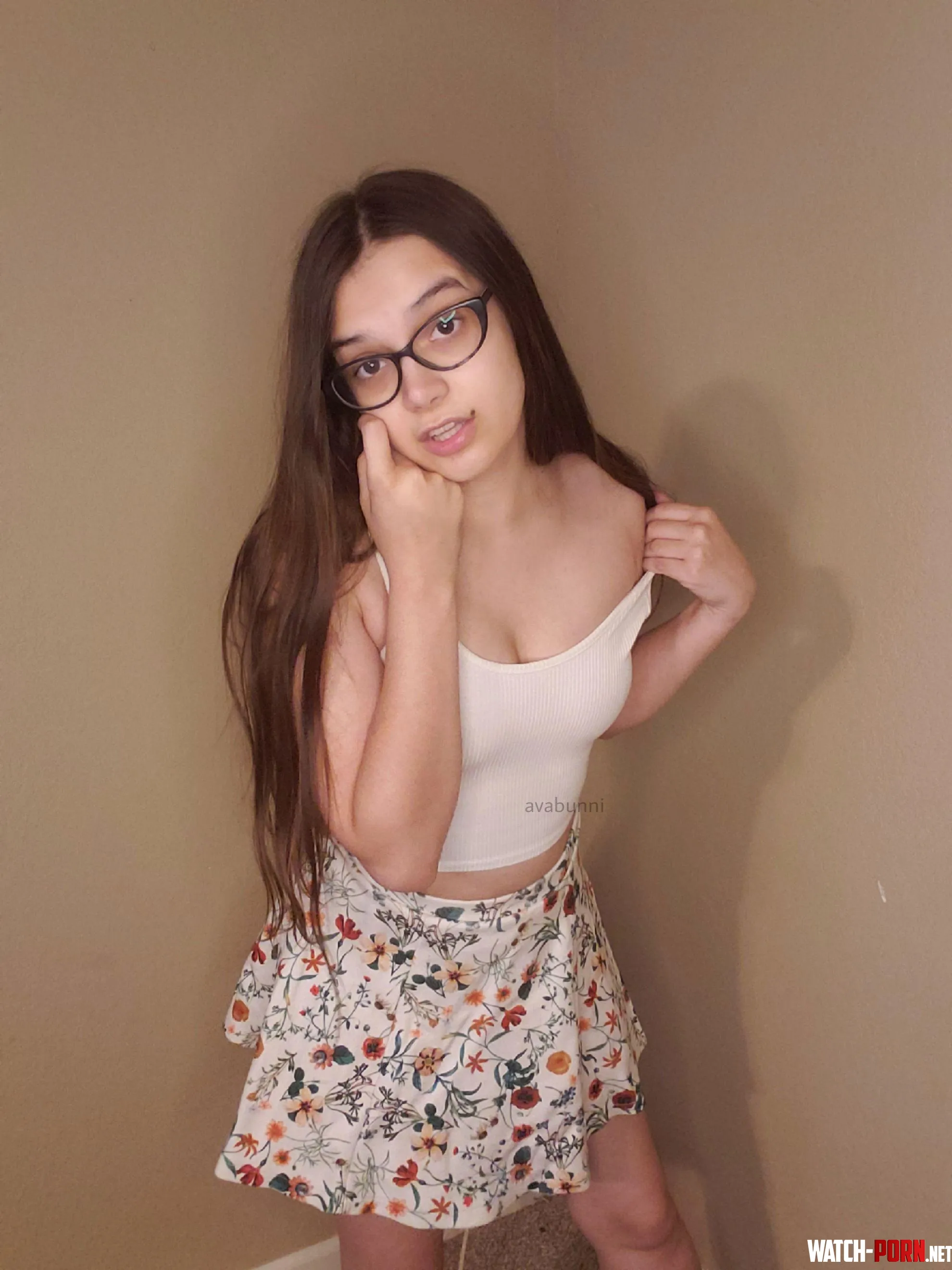 I love my floral skirt by AvaBunni