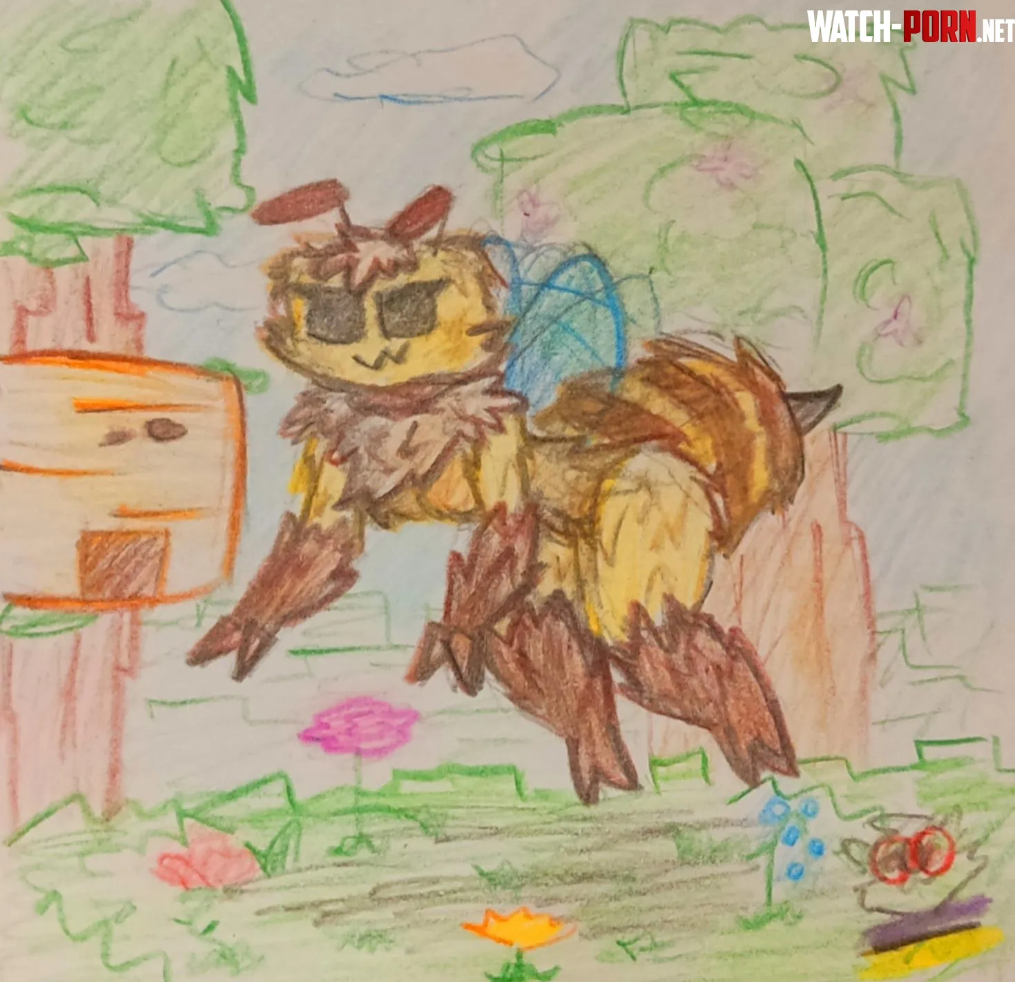 Minecraft bee  by ErzhanGMD