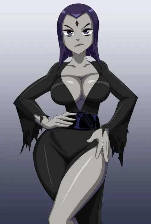 Thumbnail Adult Teen Titans Addams Family Raven Cosplay by Villianrules