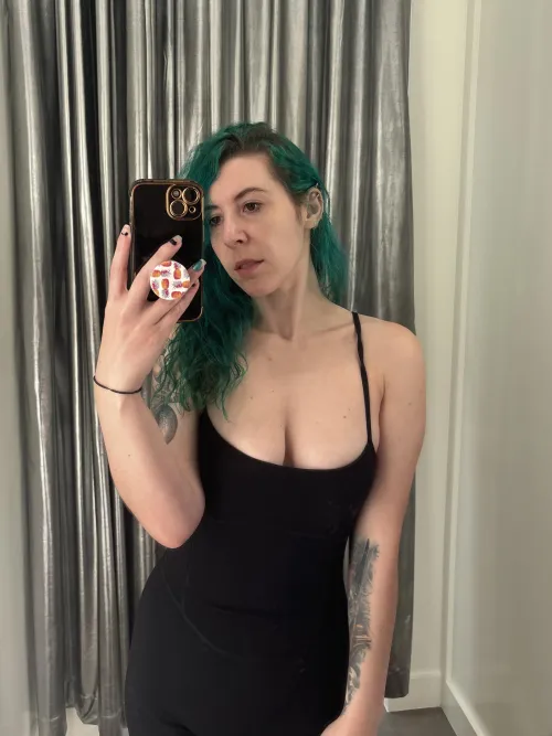 Thumbnail Showcasing Style: Jumpsuit Cleavage and Braless Beauty | sirenskiss3
