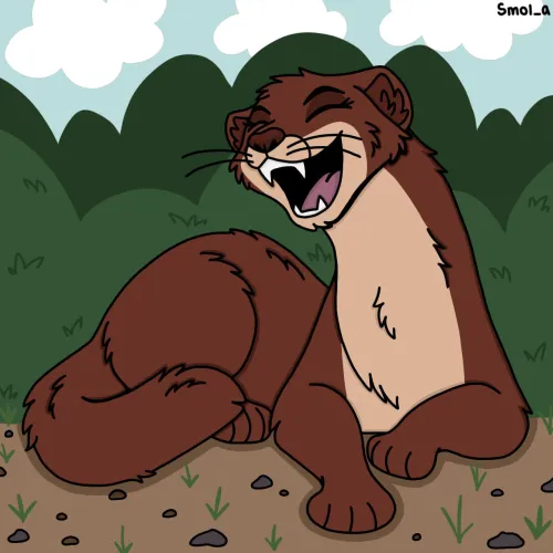 Thumbnail Weasel from The Animals of Farthing Wood: A Furry Creation by Smol-Alicia