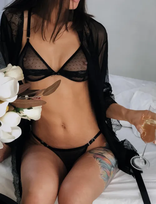 Thumbnail Unlock 'The Secrets of Her Image in Black Lingerie' by BlossomaHeady