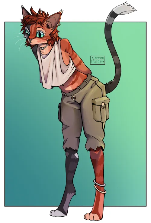 Thumbnail What's He Lookin' At? Wrong Answers Only Art by Alexeven-art in Furry
