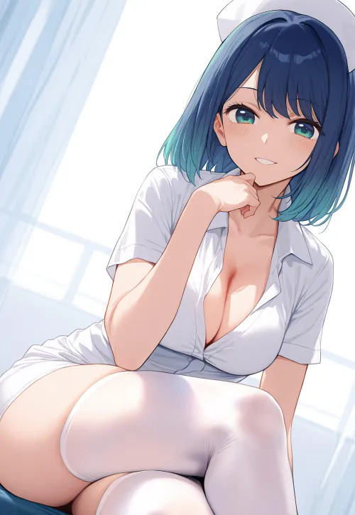 Thumbnail Discovering Nurse Akane Kurokawa in Oshi no Ko by CheetahSperm18