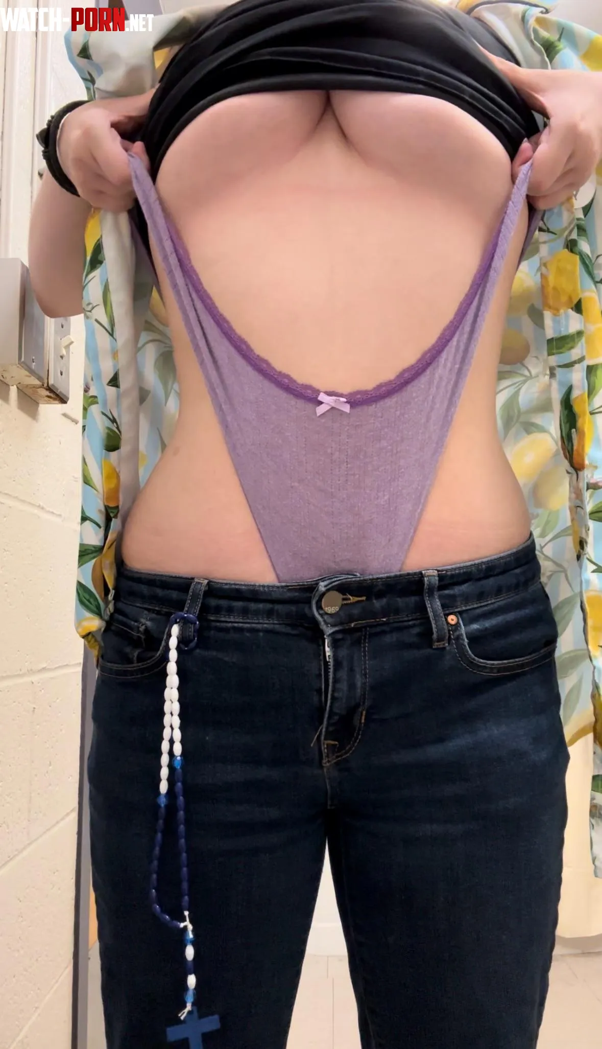 F18 Tomboy reveals her pretty purple undies  by Superstupidd