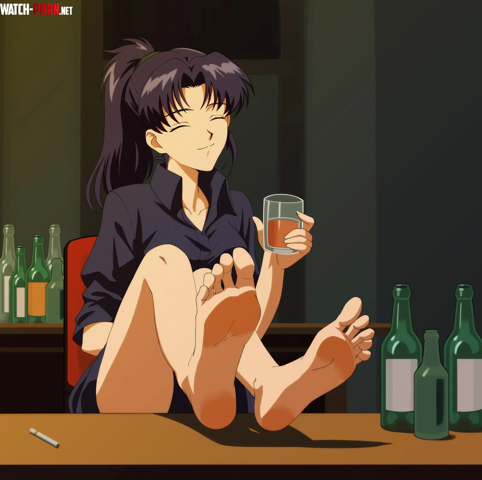 Misato Katsuragi Neon Genesis Evangelion by conejologia