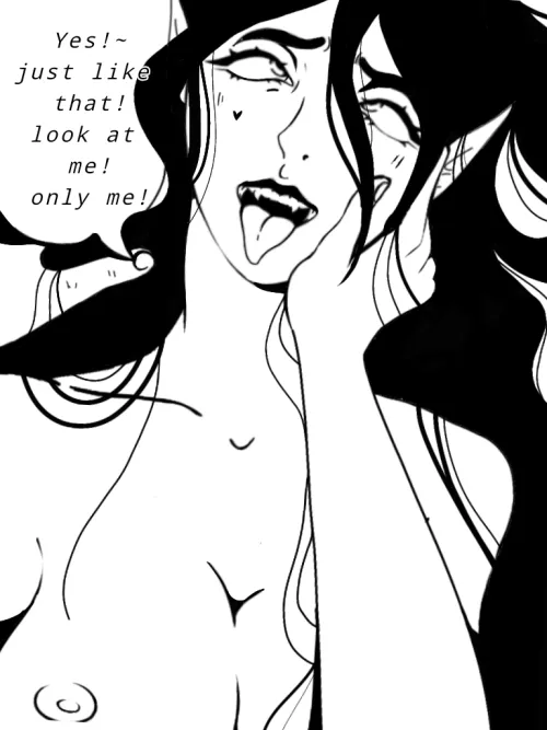 Thumbnail Vampire OC Lucilia Artwork by MySecretDrawings | Ahegao
