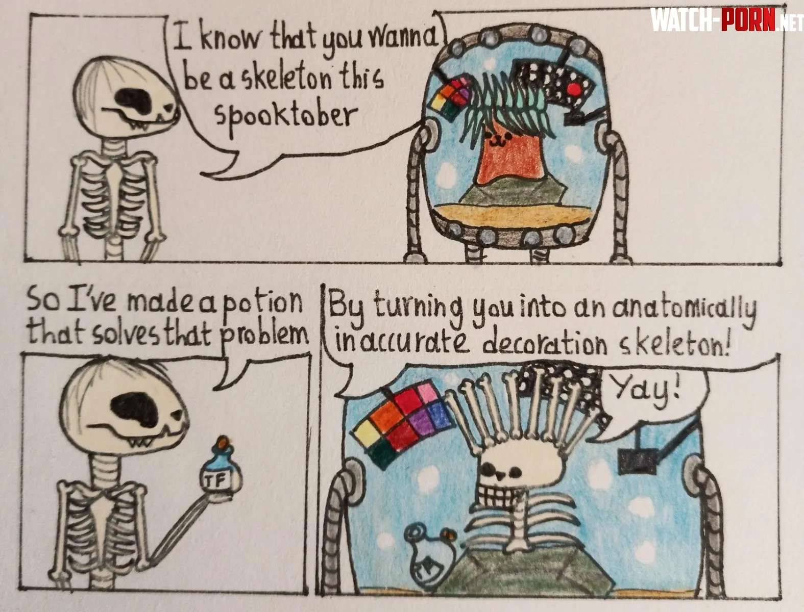 Inaccurate skeleton art by me  by MrMoor2007