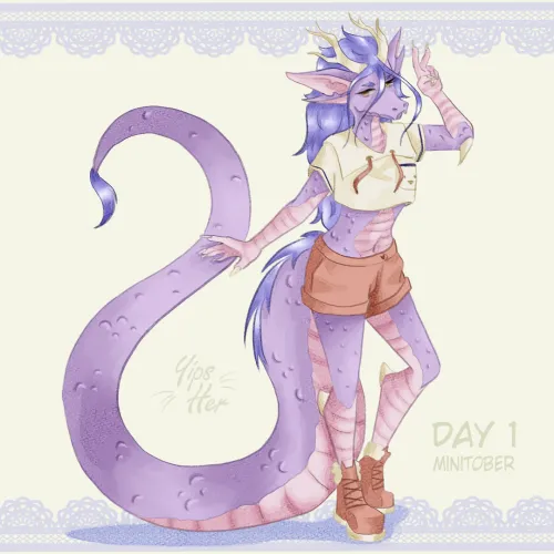 Thumbnail Day 1 Dragon Creation by yipsher03 - Furry Art Masterpiece