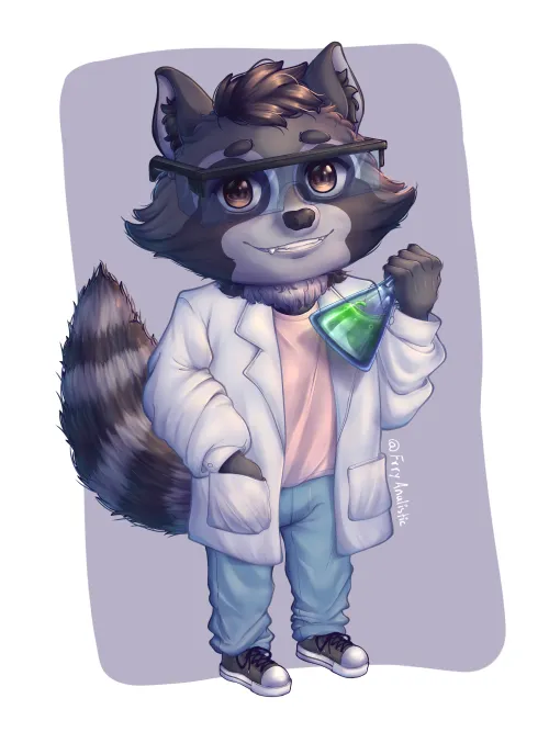 Thumbnail Meet the Cute Raccoon Creation by TheHaruo in the Furry World