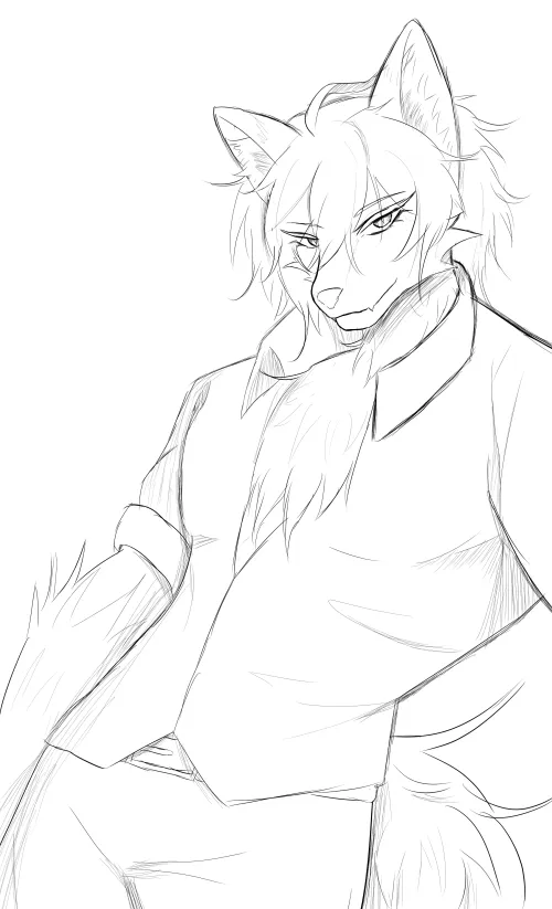 Thumbnail Aero_Trash's Artistry: Capturing the Essence of 'What's he looking at?'