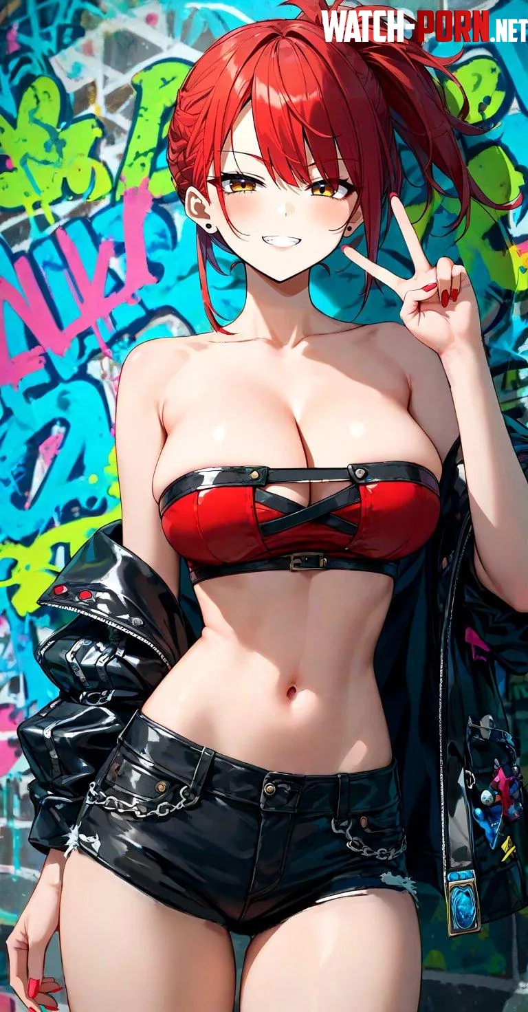 Graffiti Redhead  by CheetahSperm18
