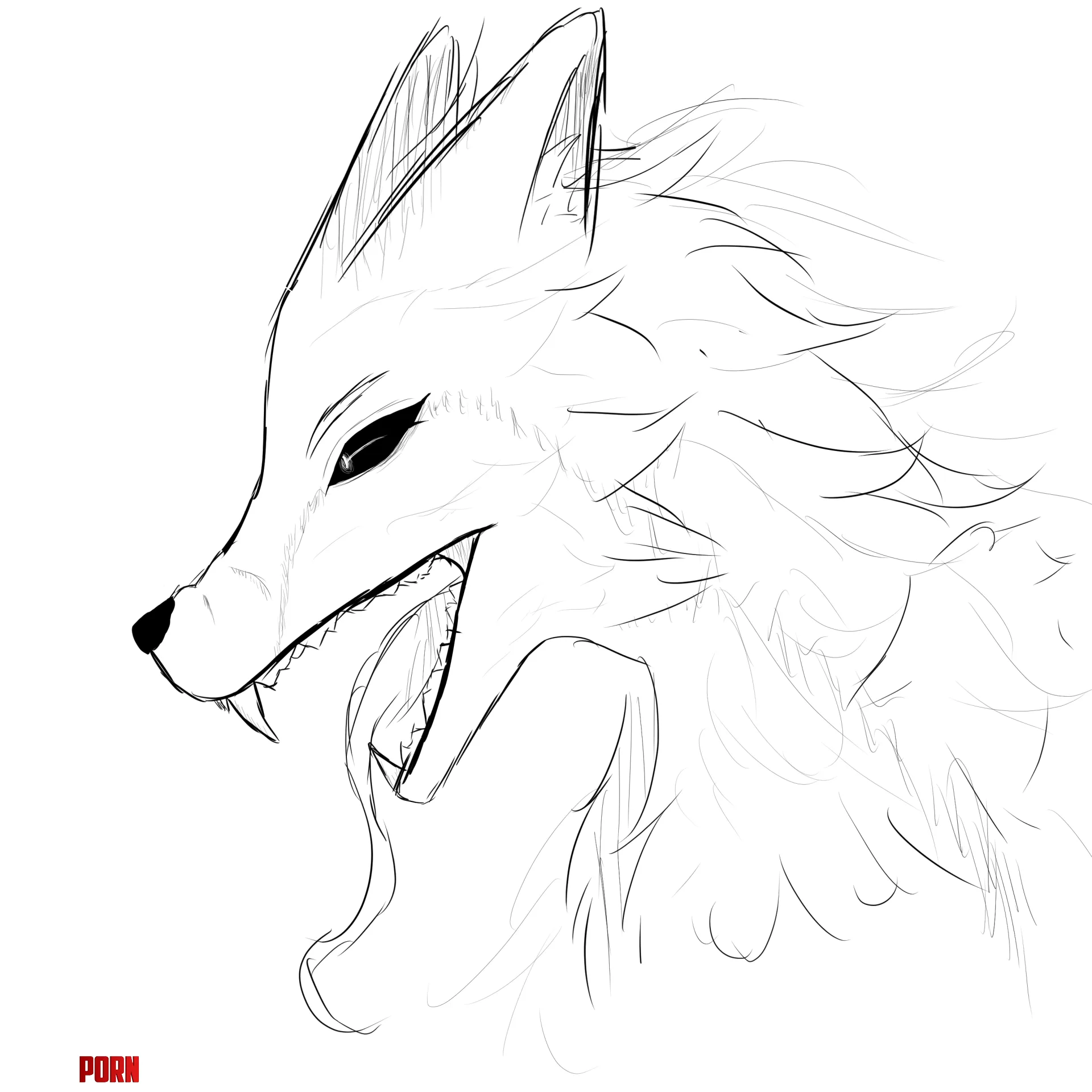 Wolfy Art by me by Aero_Trash