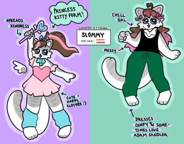 Thumbnail Unveiling My Fursona's Two Moods with Slommysliders | Furry