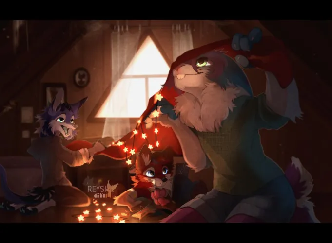Thumbnail Warm Evening Artistry by Bonkers_Reee: An Exquisite Furry Creation