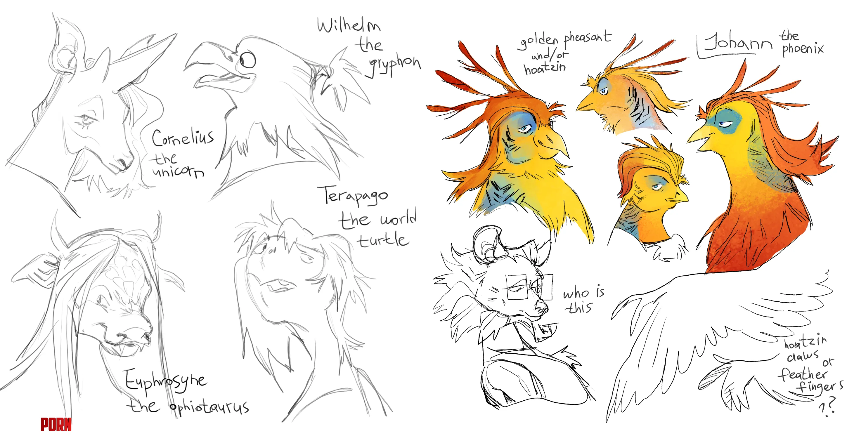 OCs sketches by czarnoksiezhnik