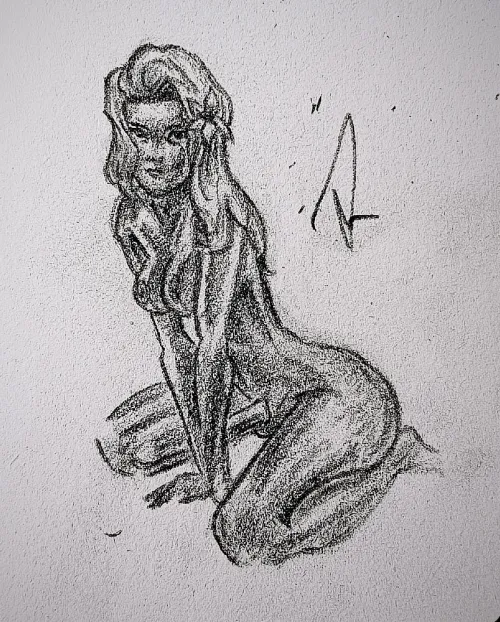 Thumbnail QueenDee97's Innovatively Rough Sketch of Kain - Work in Progress