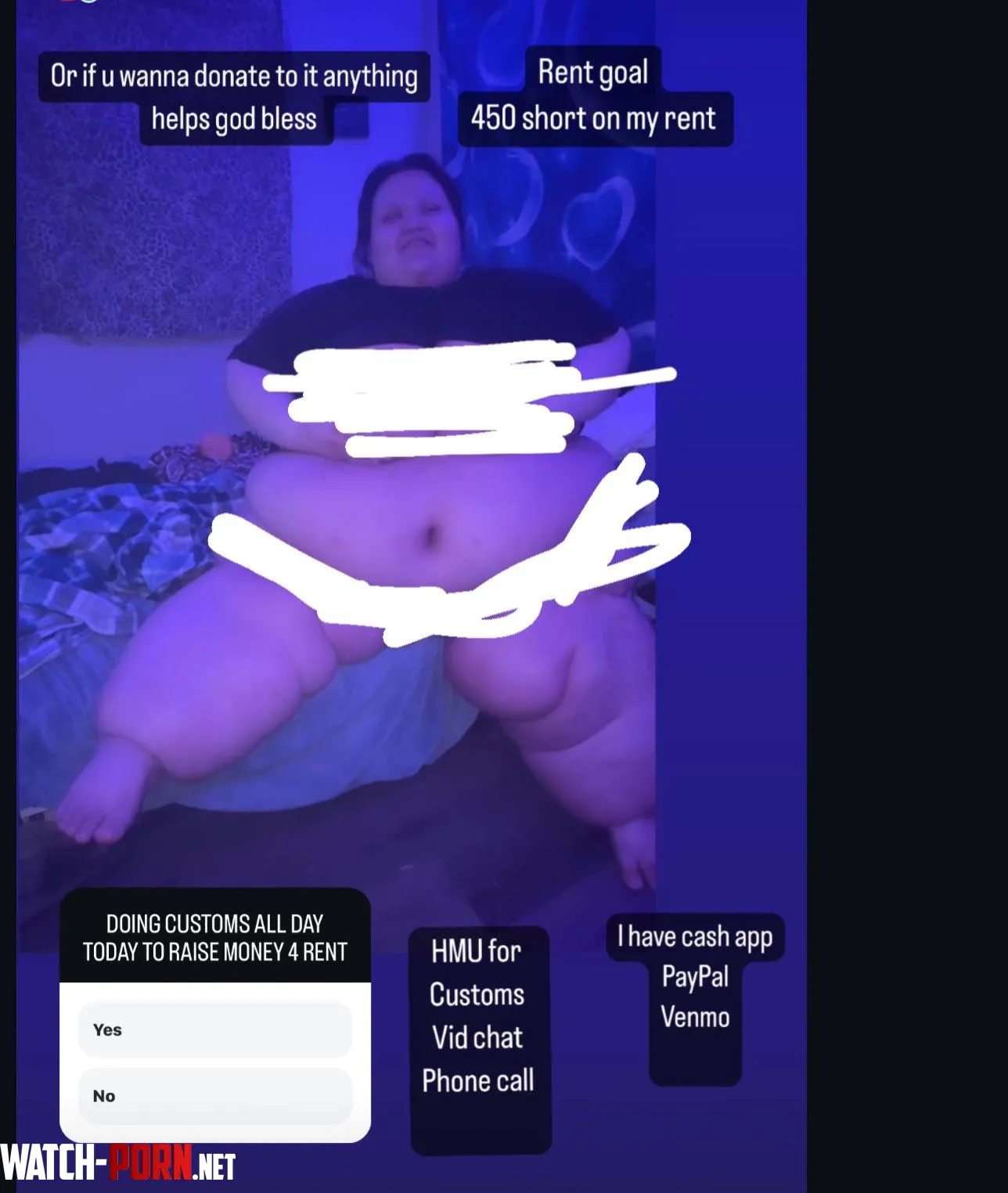 24 year old Latina 690 lbs hmu on insta latinapiggy22 by lovemehateme54