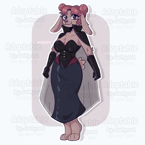 Thumbnail Vampire-Themed Adoptable Creation: Dive into jashyart's Furry World