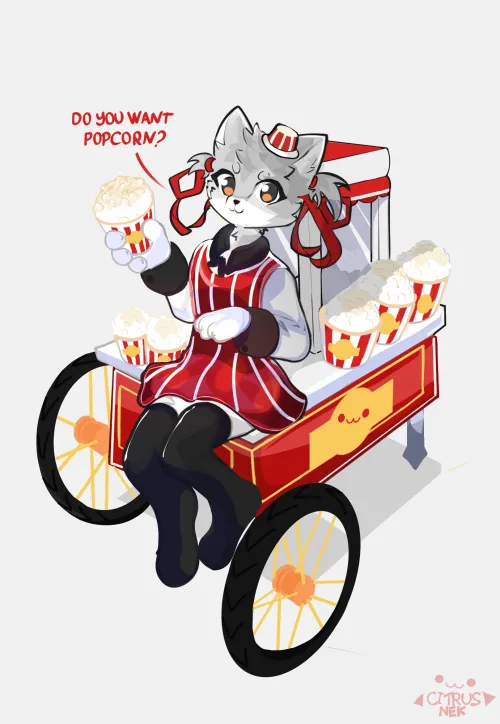 Thumbnail Do You Like Popcorn 3 By Me | Citrusnek | Furry Category