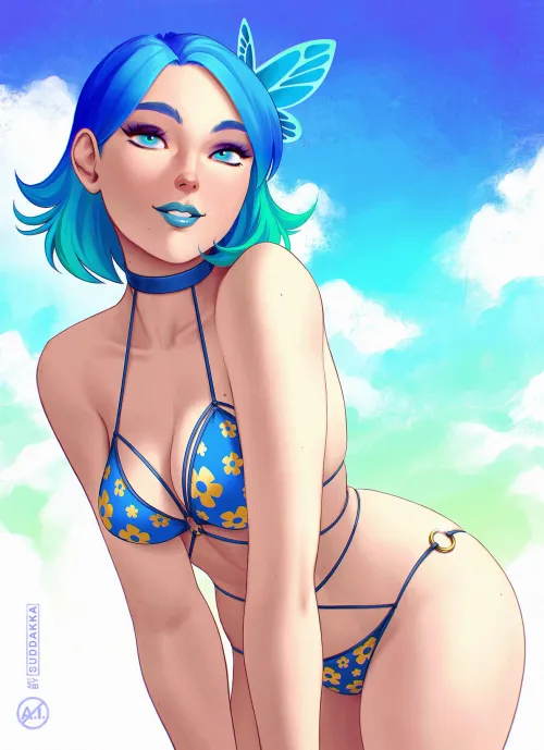 Thumbnail Noai in Swimsuit: A Stylish Ecchi Pose | Suddakka