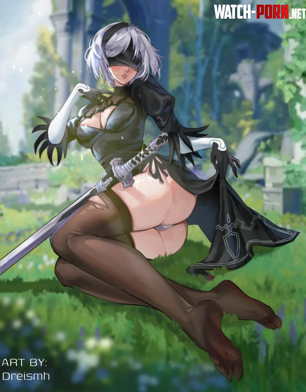 2B fanart by me by Artistic-Ad-6463