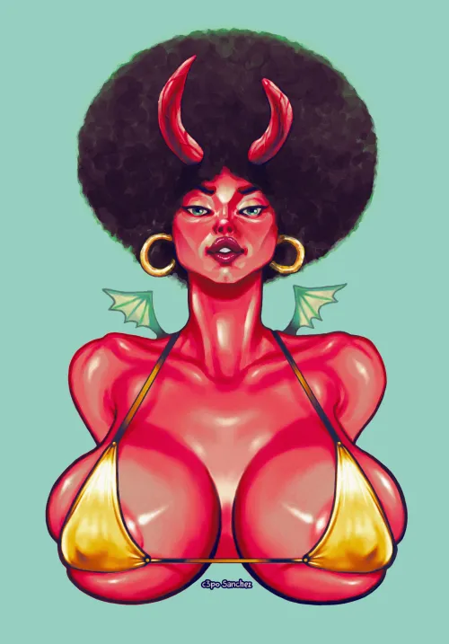 Thumbnail Red Demon Woman: MonsterGirl by c3poSanchez