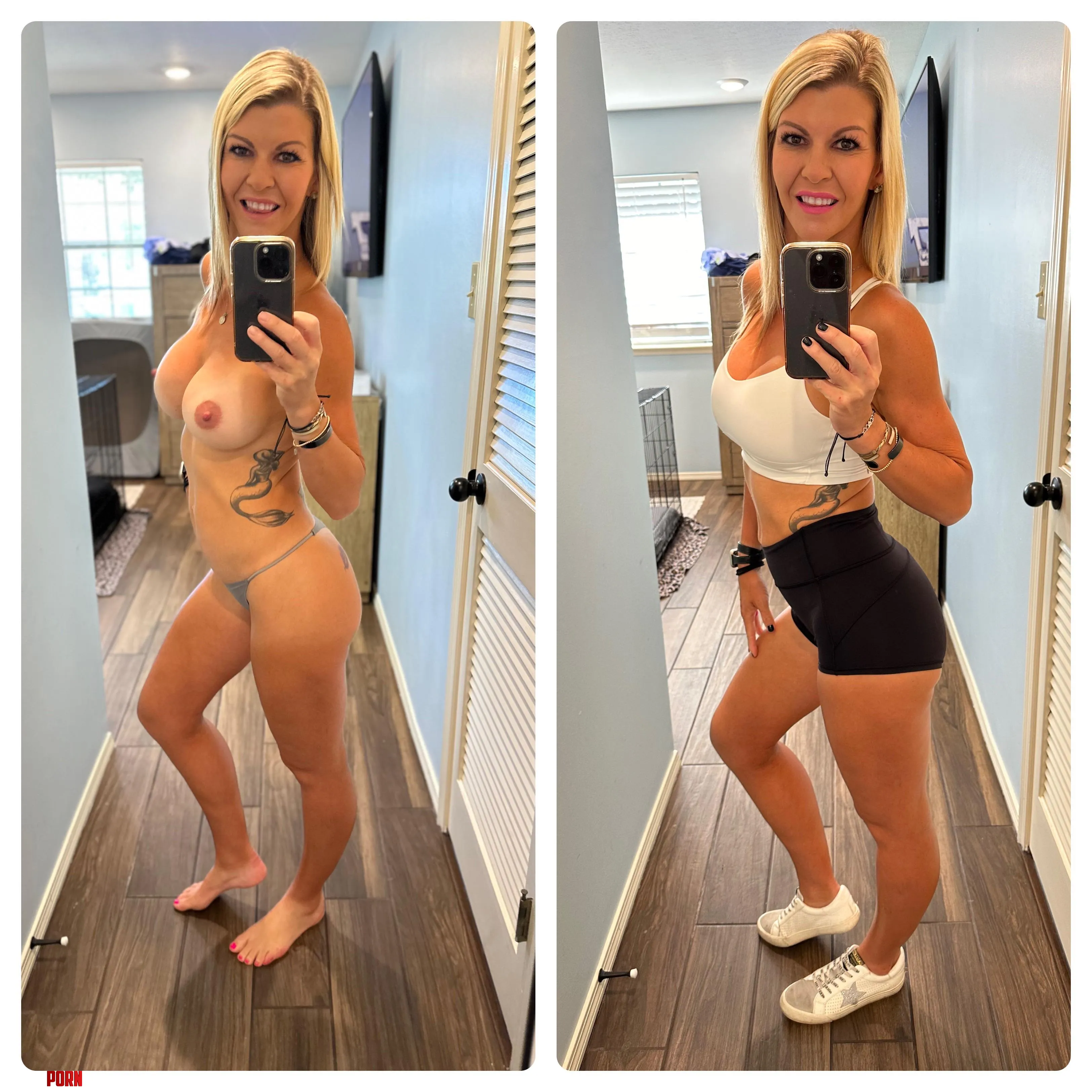 The sexy gym outfit goes well on my body by fitnesswife1983