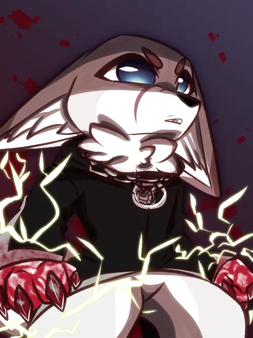 Thumbnail CrazyMeliMelo's Artistic Evolution: Unleashing Blood Psychotober Art | Furry