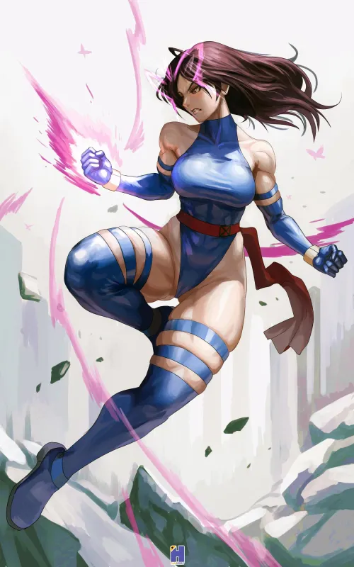 Thumbnail Marvel Psylocke SWW by TheTMoneyMan - fitdrawngirls