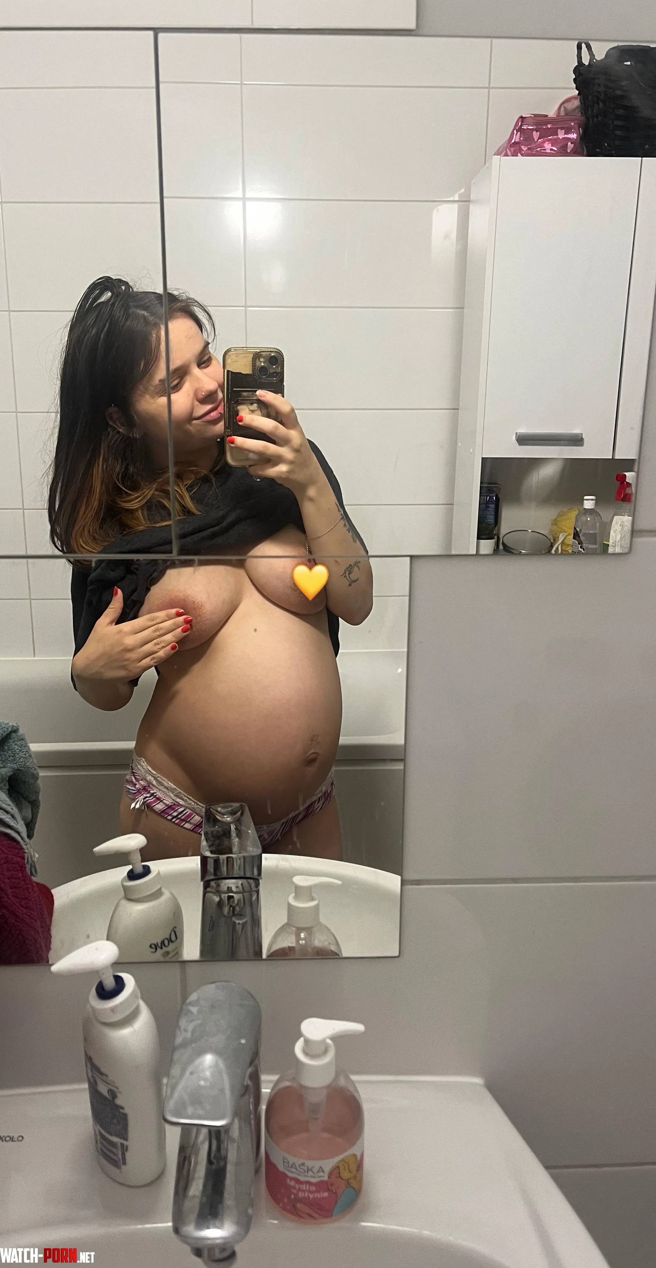 Would your wife be mad if a preggo girl send you this  by Smooth-Signal-7157