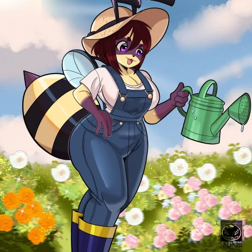 Thumbnail OC Flora Bumblebee Art by rodolfoslime for Furry Devotees
