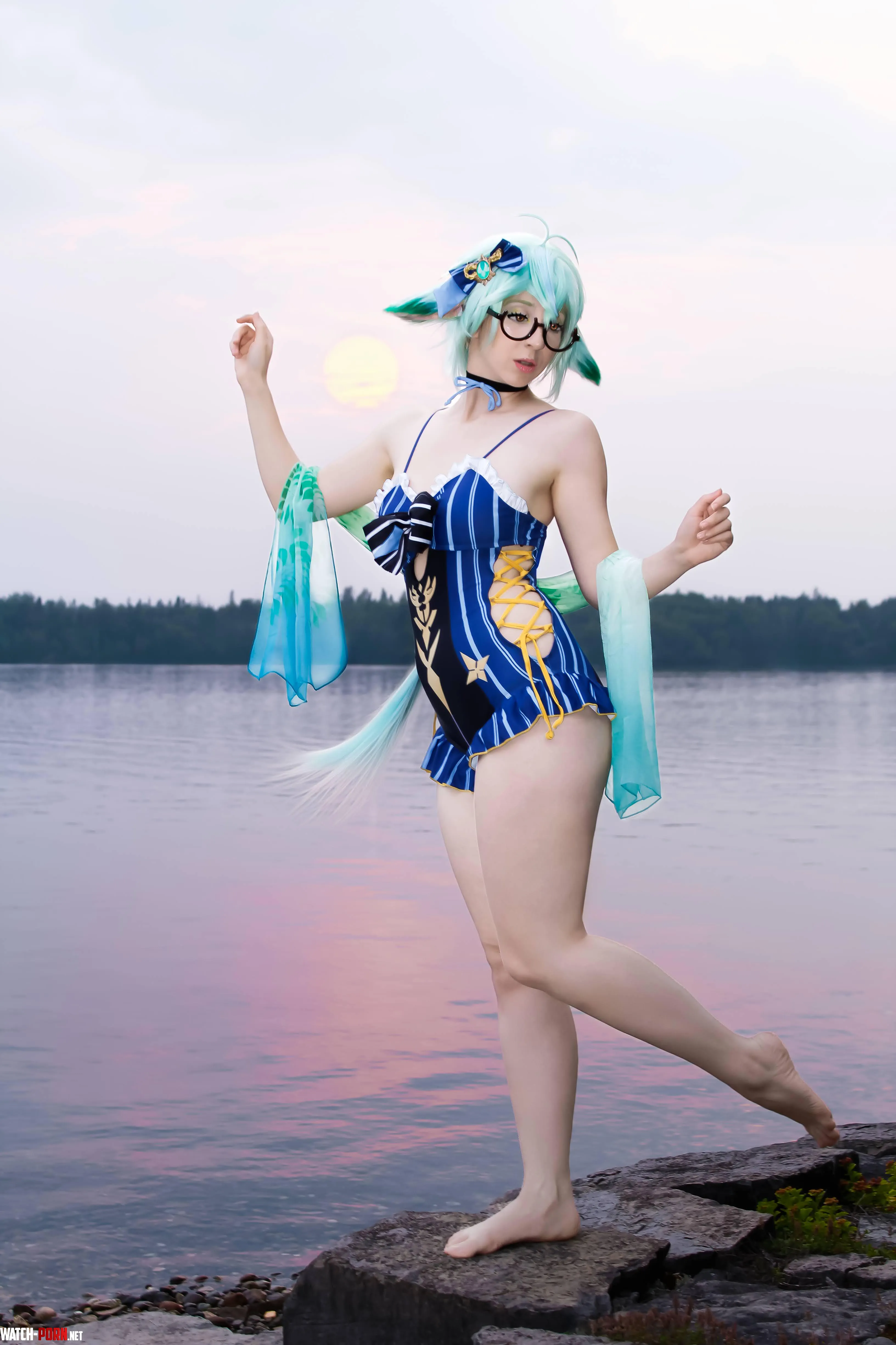 SELF Beach Sucrose cosplay Genshin Impact gt lelechancosplay  by Alestia26