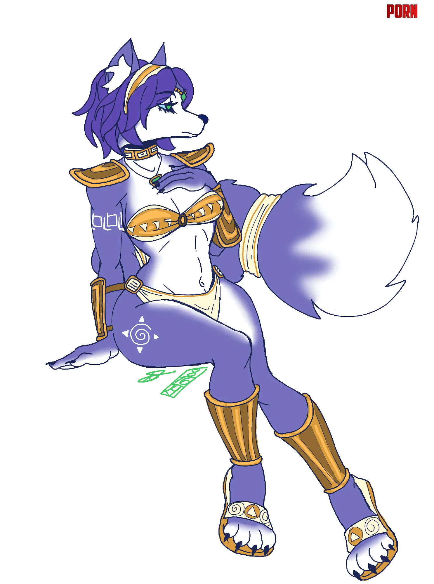 Krystal from star fox by me wigleytidykitty by greenishspoon