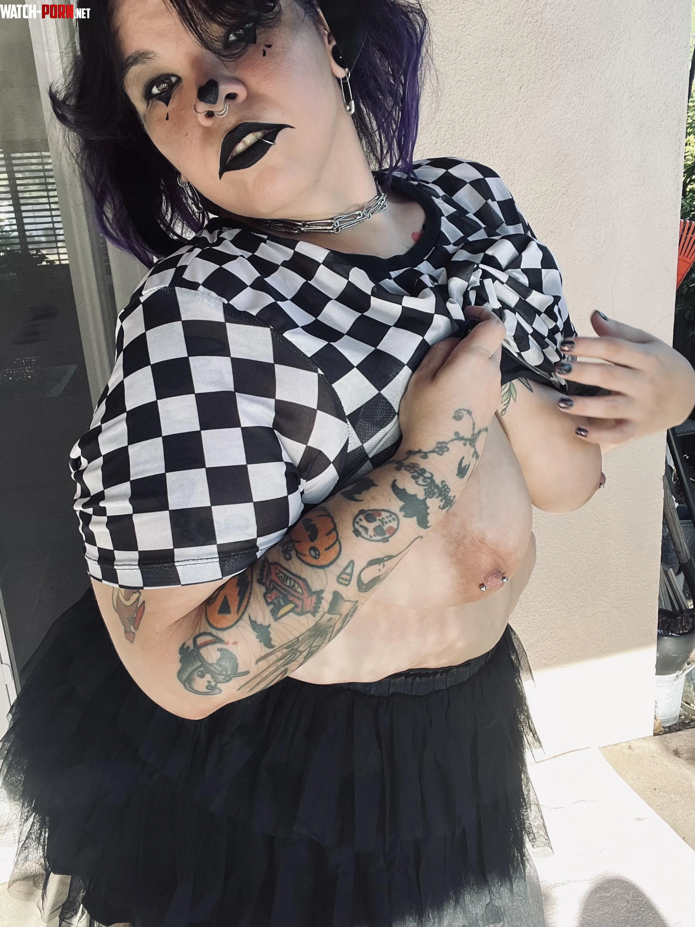 Spooky Emo Clown by LunaCeleste13