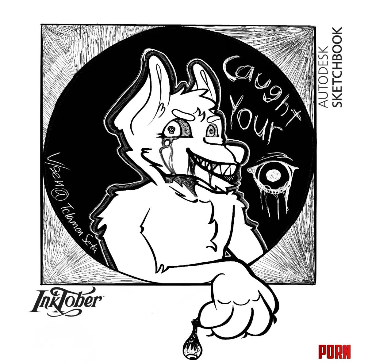 This is for my inktober  The title is  something caught your eye by EndIntelligen