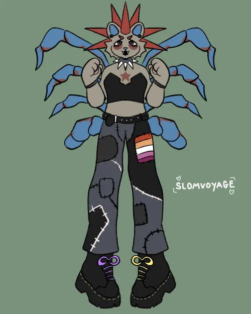 Thumbnail Discover 'Punk Furry 3' by slommysliders in the Furry Category