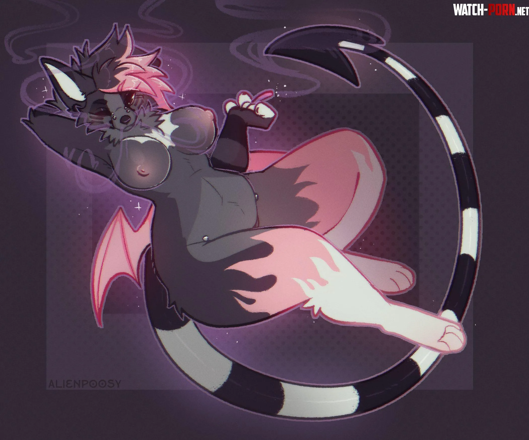 Smokey dog F Alienpoosy by 5headedragon