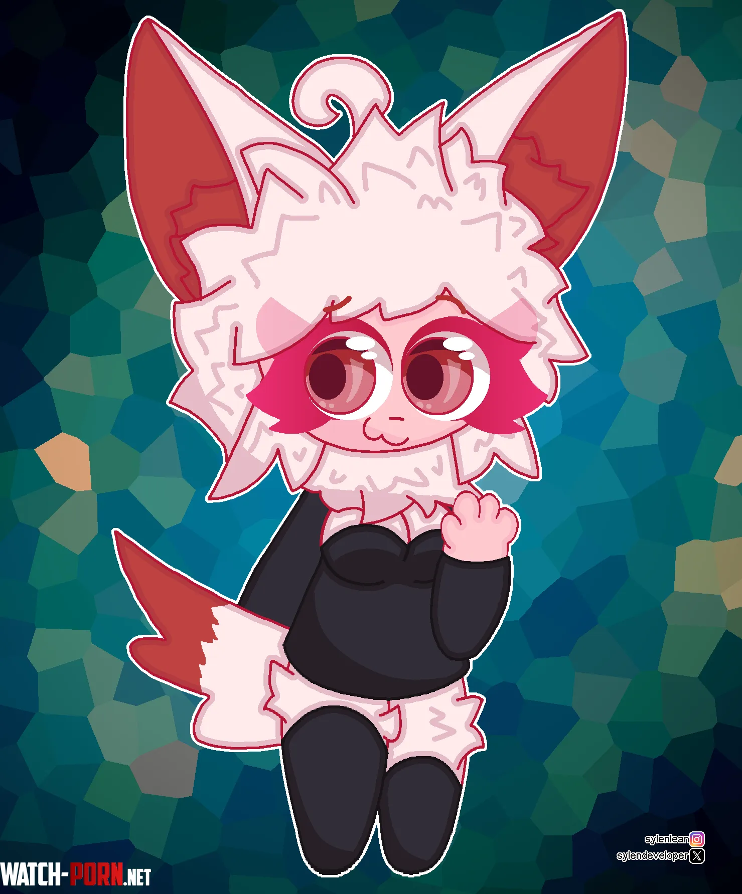 Artwork 262  Art trade with yarooo01 by SylenLean